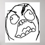 Rage Guy Angry Fuu Fuuu Rage Face Meme posters