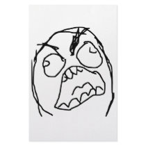 Rage Guy Angry Fuu Fuuu Rage Face Meme Personalized Stationery