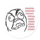 Rage guy fuuu fuuuu stickers