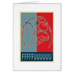 Rage Guy Propaganda Greeting Card