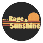 Rage-n-Sunshine Round Sticker