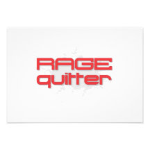 Rage Quitter Gamer Personalized Invitations