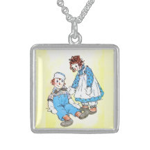 Raggedy Ann and Andy Vintage Illustration 1918 Pendants