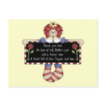 Raggedy Ann Doll Tshirts and Gifts Postcards