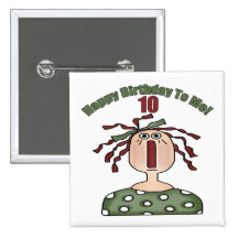 Raggedy Doll 10th Birthday Gifts Pinback Button