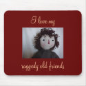 Raggedy Old Friends mousepads