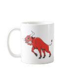 Raging Red Bull Coffee Mugs