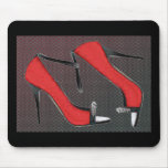 Raging Red Open Toed Stilettos Mouse Mat