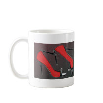 Raging Red Open Toed Stilettos Mugs
