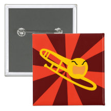 Raging Trombone Pins