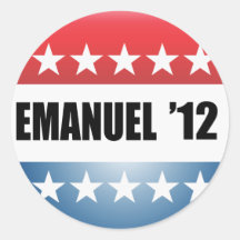 RAHM EMANUEL ROUND STICKER