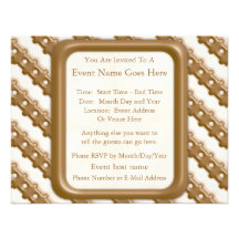 Rail Fence - Milk Chocolate and White Chocolate Personalised Invites