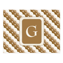 Rail Fence - Milk Chocolate and White Chocolate Postcard