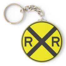 RAIL ROAD CROSSING KEY CHAINS