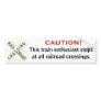 Railfan Bumper Sticker