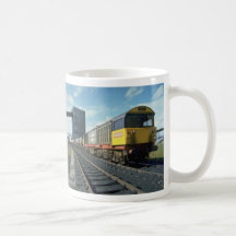 Railfreight coal train at U.K. power station, U.K. Mug