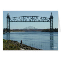 Railroad Bridge--blank card