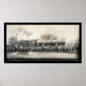 Railroad & Cavalry Photo 1907 posters