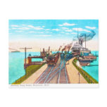 Railroad Ferry Docks, Mackinaw, Michigan Post Cards