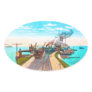 Railroad Ferry Docks, Mackinaw, Michigan Sticker