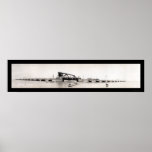 Railroad Galveston, TX Photo 1912 Poster