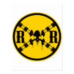 Railroad Sign Crossing Post Card