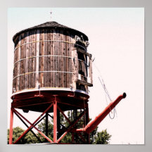 Railroad Water Tower at the Stockyards Print