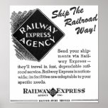 Railway Express - Ship The Railroad Way posters