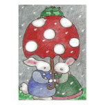 rain bunnies valentine business card templates