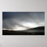Rain clouds on the Columbia Poster