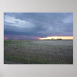 Rain Column At Sunset posters