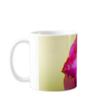 Rain Drop Kisses of Nature on Pink Rose Mugs