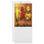 Rain Gear and Red Plaid Jacket Rack Card Design