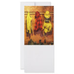 Rain Gear and Red Plaid Jacket rack cards