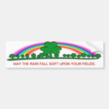 RAIN - IRISH BLESSINGS BUMPER STICKER