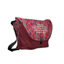Rain Showers earth Christian bible verse Messenger Bags