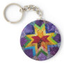 rainbow 1 folded star keychain