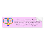 Rainbow-2female-LAGOSI bumper sticker bumper stickers
