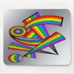 Rainbow # 3 Tattoo Mouse Pad