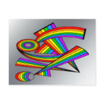 Rainbow # 3 Tattoo postcards