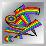 Rainbow # 3 Tattoo Poster posters