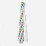 rainbow 4 leaf clover necktie