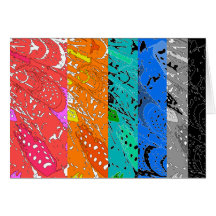 Rainbow Abstract Blank Card
