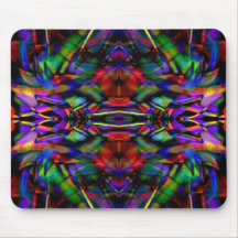 Rainbow Abstract Fractal Art Mousepads