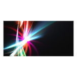 Rainbow Abstract Fractal Photo Card