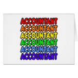 Rainbow Accountant Greeting Card