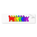 Rainbow Afghan Hound bumper stickers