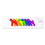 Rainbow Airedale Terrier Bumper Stickers