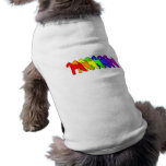 Rainbow Airedale Terrier Pet Tee Shirt