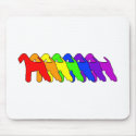 Rainbow Airedale Terrier mousepads